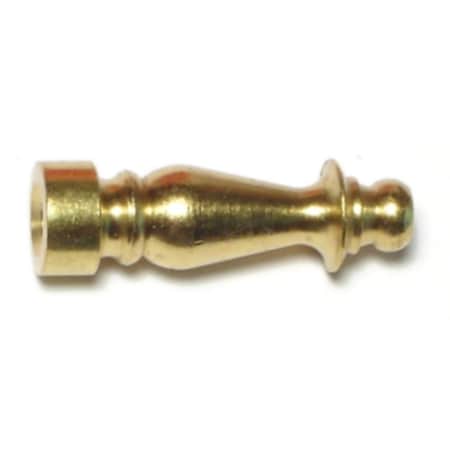 Midwest Fastener 1/4 F x 1-1/2" Brass Finials 5PK 64584